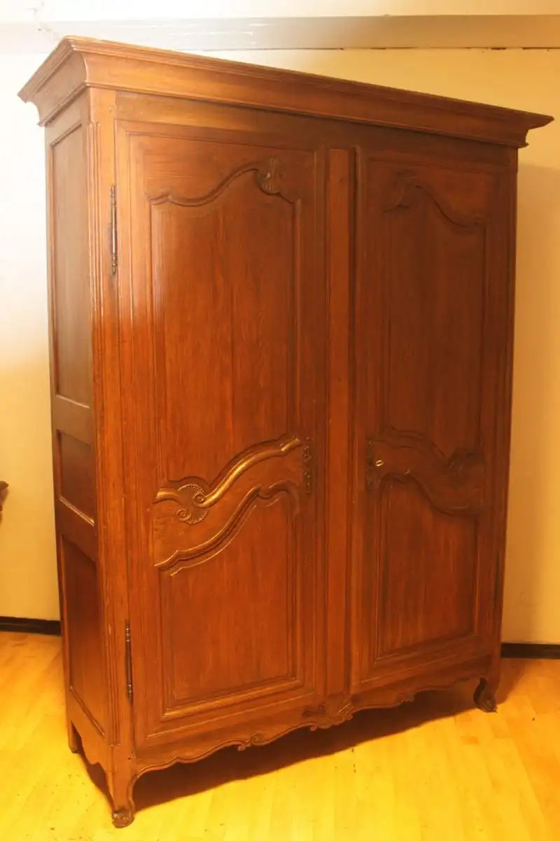 Französischer Kleiderschrank Antik ca  1860 Jh. 4