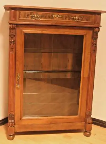 Antik Vitrine  Schrank Wohnzimmer ca. 19 Jh.