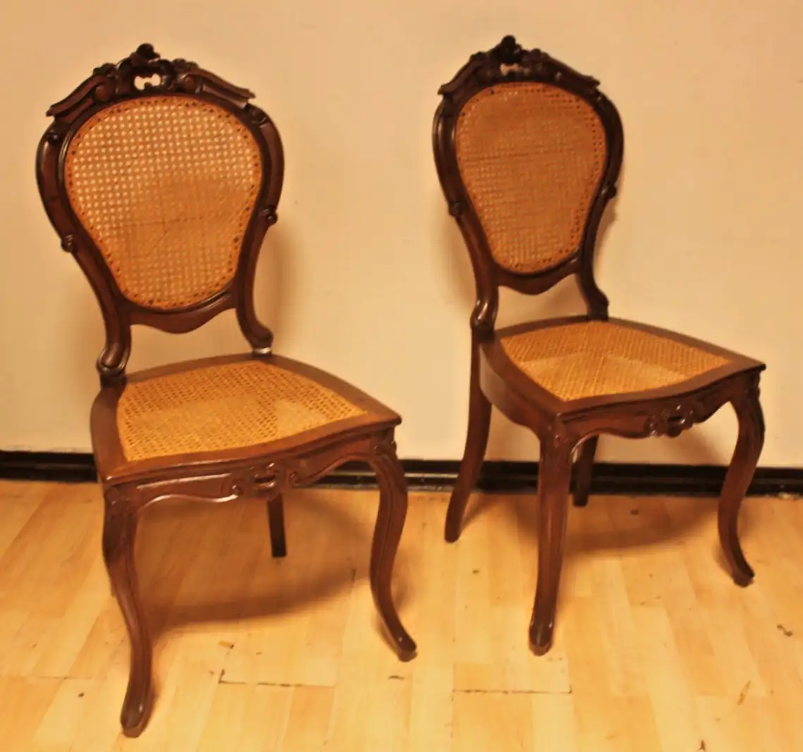 2 Stühle Set Antik Esszimmerstühle, Salonstühle