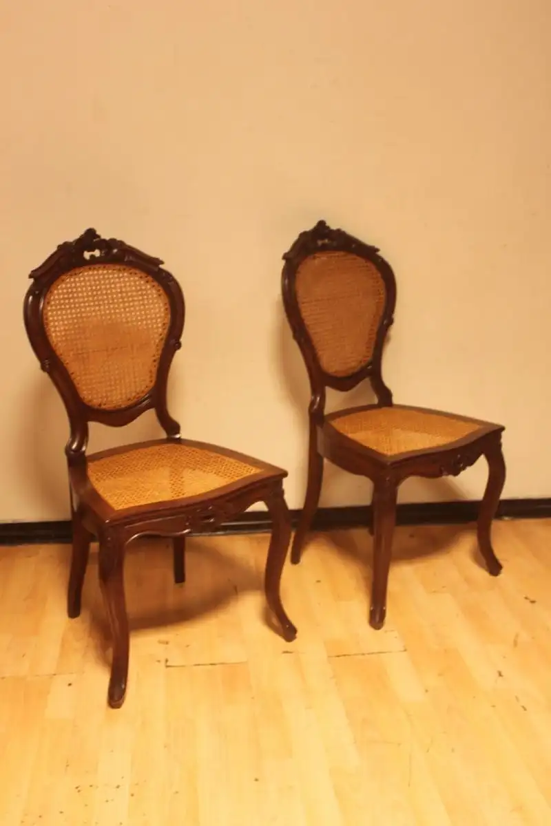 2 Stühle Set Antik Esszimmerstühle, Salonstühle 1