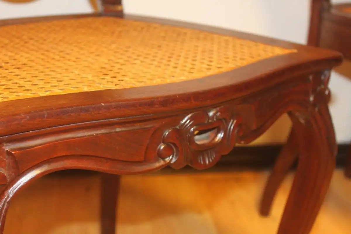 2 Stühle Set Antik Esszimmerstühle, Salonstühle 2