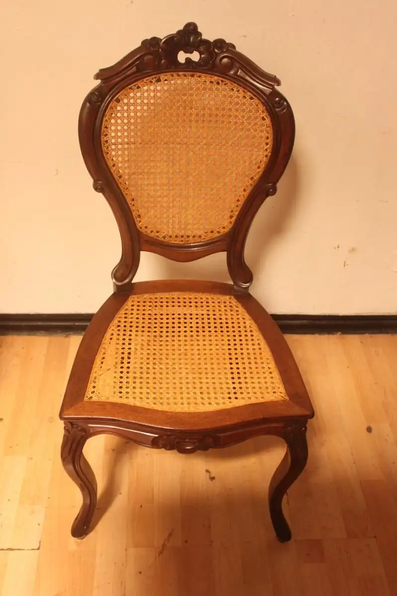 2 Stühle Set Antik Esszimmerstühle, Salonstühle 7