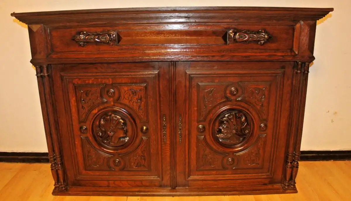 Antik Aufsatzschrank Hängeschrank ca 1900 Jh.