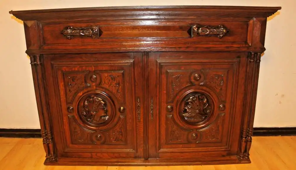 Antik Aufsatzschrank Hängeschrank ca 1900 Jh. 0