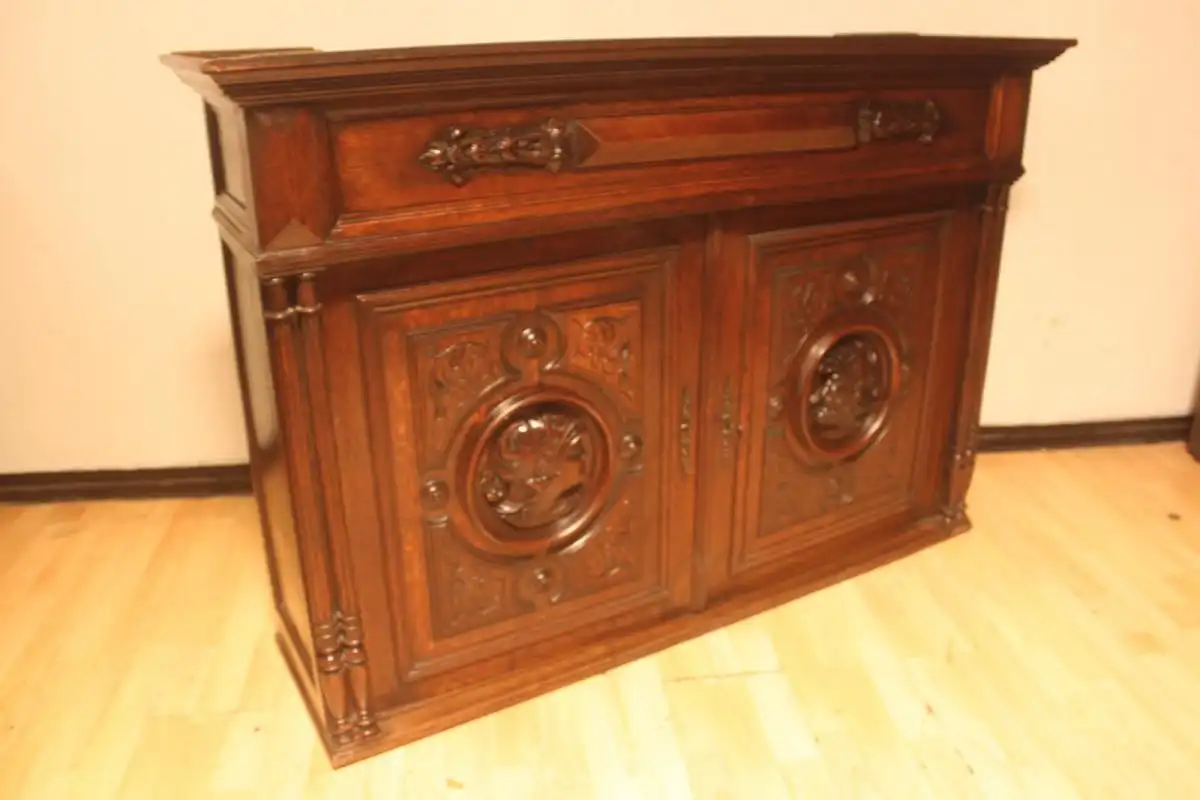 Antik Aufsatzschrank Hängeschrank ca 1900 Jh. 2