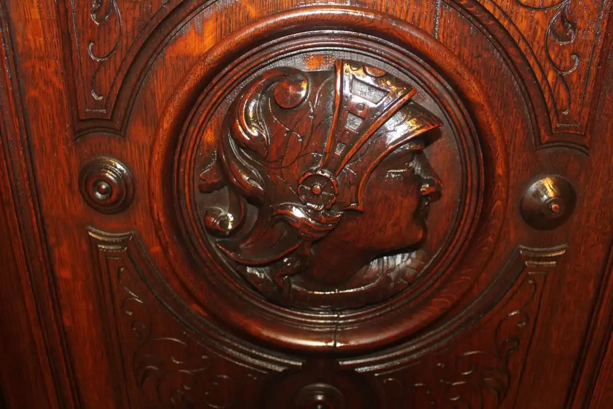 Antik Aufsatzschrank Hängeschrank ca 1900 Jh. 4