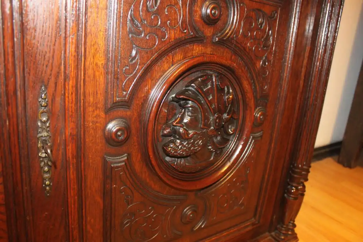 Antik Aufsatzschrank Hängeschrank ca 1900 Jh. 5