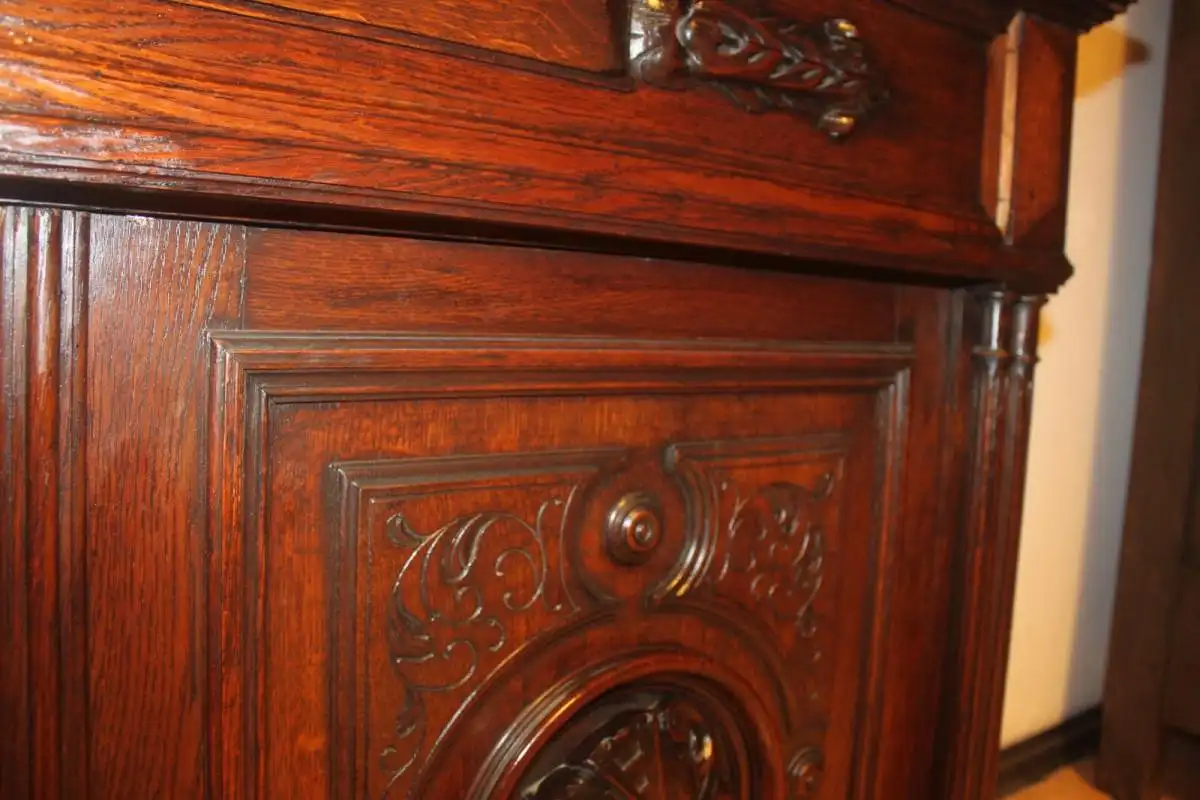 Antik Aufsatzschrank Hängeschrank ca 1900 Jh. 6