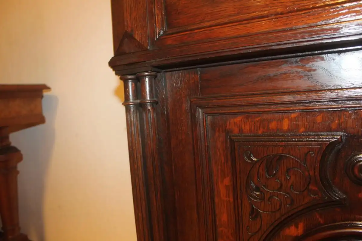 Antik Aufsatzschrank Hängeschrank ca 1900 Jh. 7