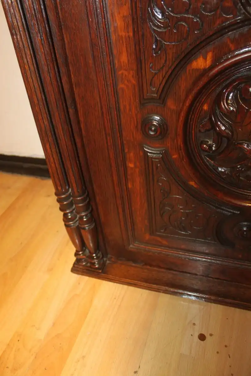 Antik Aufsatzschrank Hängeschrank ca 1900 Jh. 9