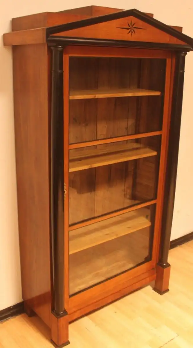 Vitrine Antik Biedermeier Bibolotheksschrank um 1850 Jh.