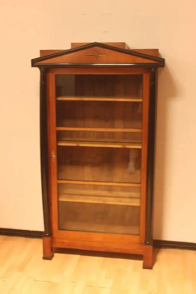 Vitrine Antik Biedermeier  Bibolotheksschrank um 1850 Jh. 1