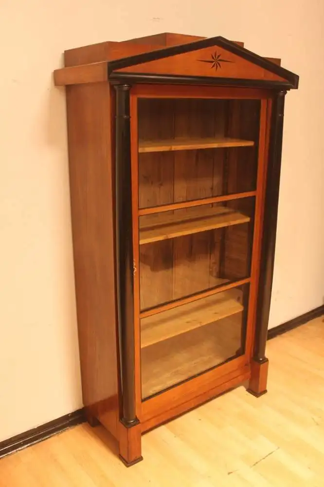 Vitrine Antik Biedermeier  Bibolotheksschrank um 1850 Jh. 2