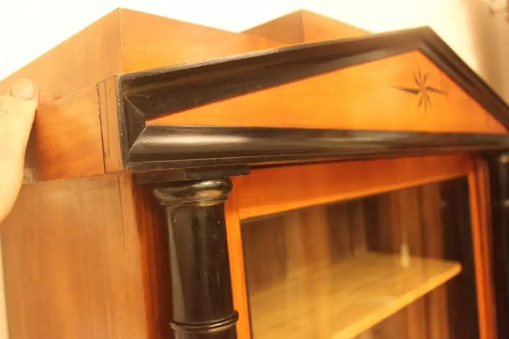 Vitrine Antik Biedermeier  Bibolotheksschrank um 1850 Jh. 5