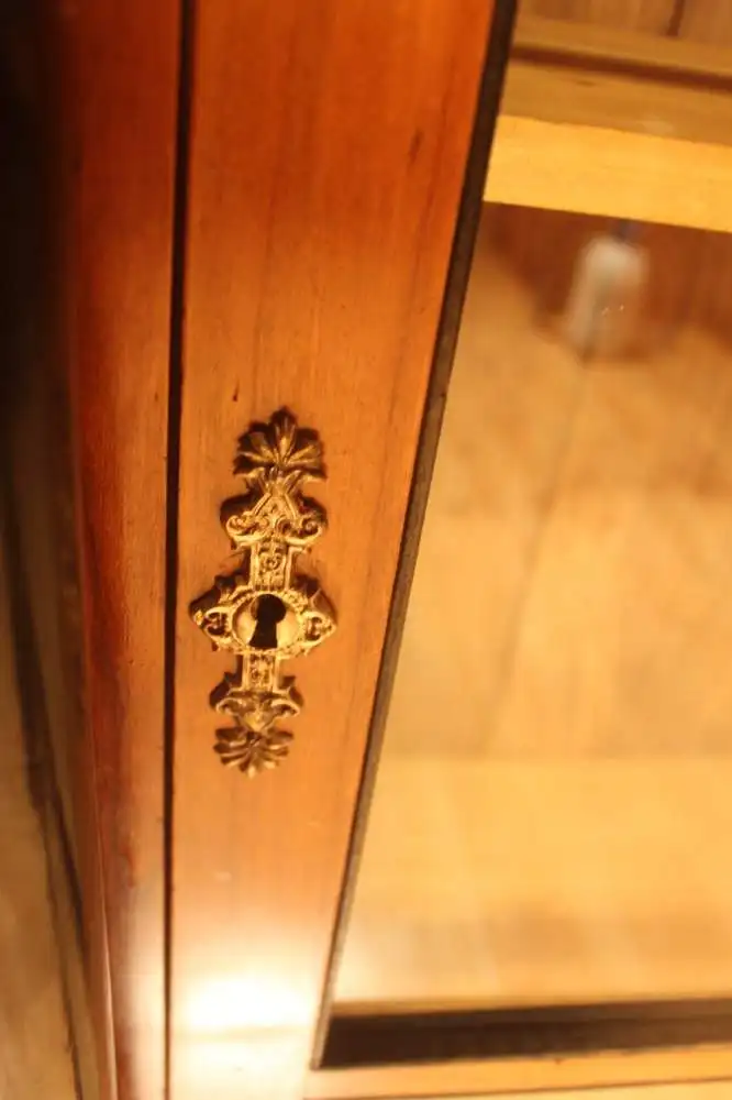 Vitrine Antik Biedermeier  Bibolotheksschrank um 1850 Jh. 7