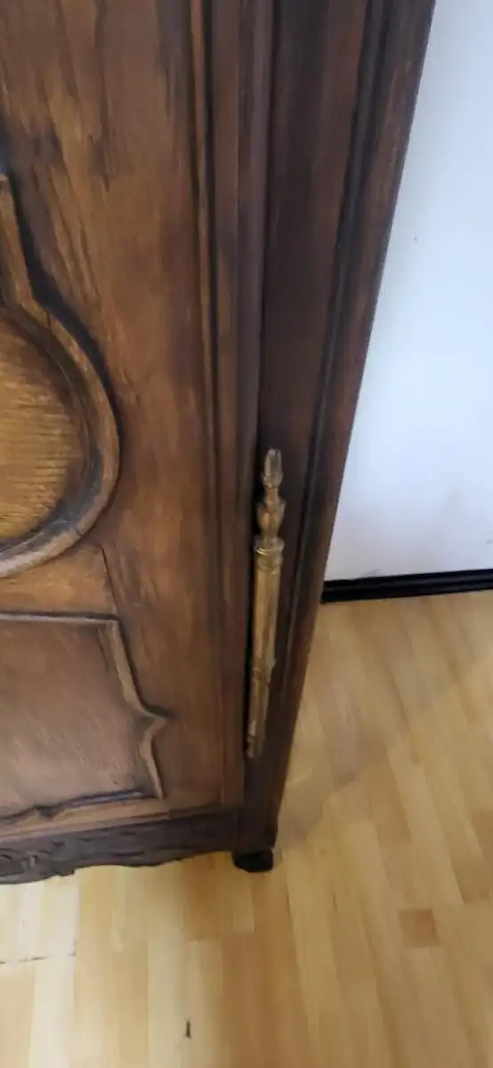 Französischer Hochzeitschrank Kleiderschrank Antik ca  1860 Jh. 6