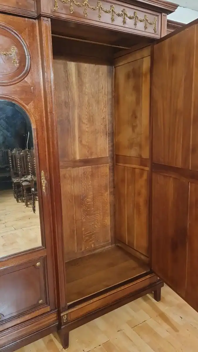 Kleiderschrank Wäscheschrank  Orginal  Antik ca. 19 Jh. 12