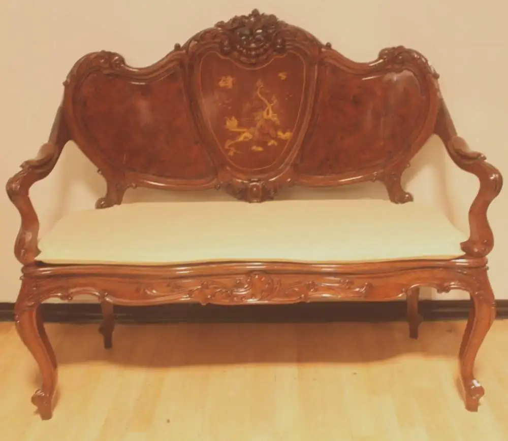 asiatiches  Sofa 3 Sitzer Antik ca 1900 JH. 0