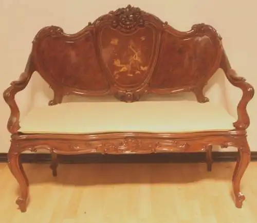 asiatiches  Sofa 3 Sitzer Antik ca 1900 JH.