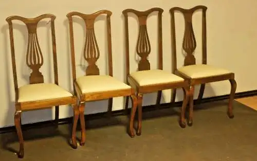 4 Set Antike Jugendstil  Stühle  in Eiche  Esszimmer Antik ca. 1900 Jh.