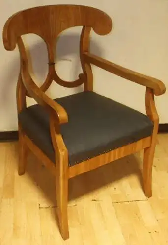 1 Bürostuhl, Esszimmer , Salon , Biedermeier Sitzmöbel Antik ca 1840