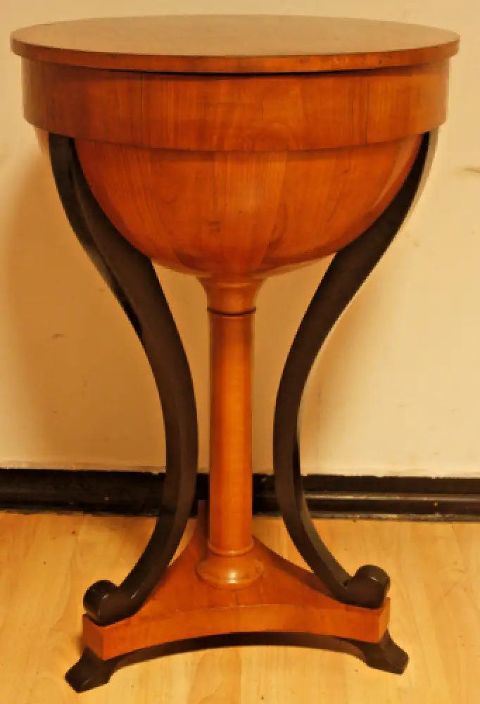 Nähtisch Beistelltisch Antik Biedermeier Stil um 1900 0