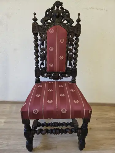 1 Esszimmerstuhl Wohnzimmerstuhl Küchenstuhl  Antik um 1900 Jh.