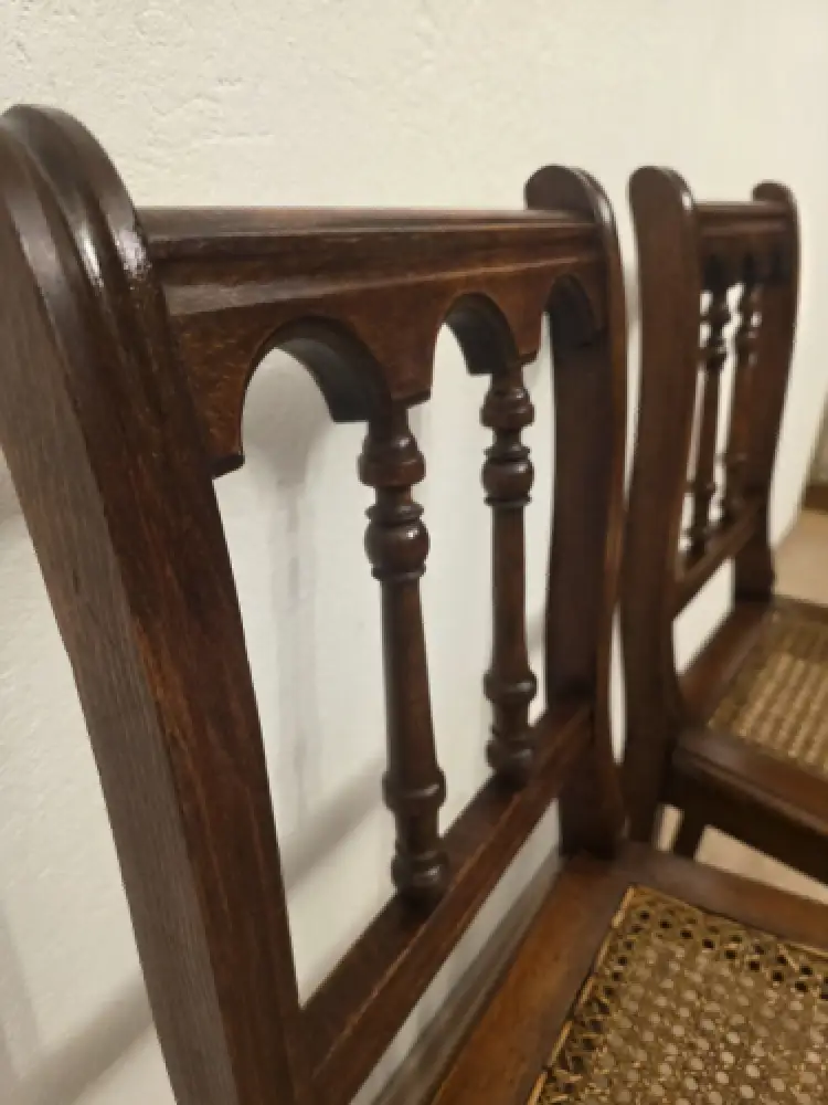 2 Esszimmerstühle Küchenstühle Wohnzimmerstühle Antik um 1900 Jh. 10