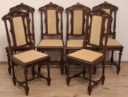 Antik 6 Esszimmerstühle Küchenstühle Gründer  Stühle ca.1900