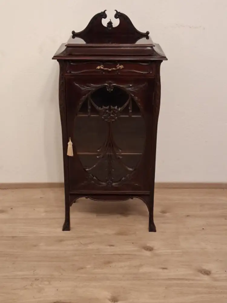 Vitrine  Antik Jugendstil  ca. 19 Jh. 1