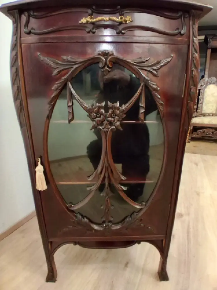 Vitrine  Antik Jugendstil  ca. 19 Jh. 12