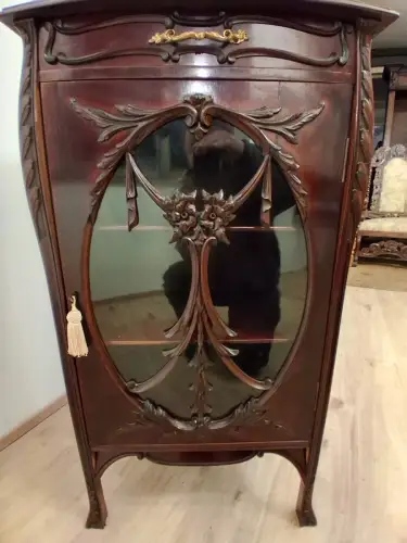 Vitrine  Antik Jugendstil  ca. 19 Jh.