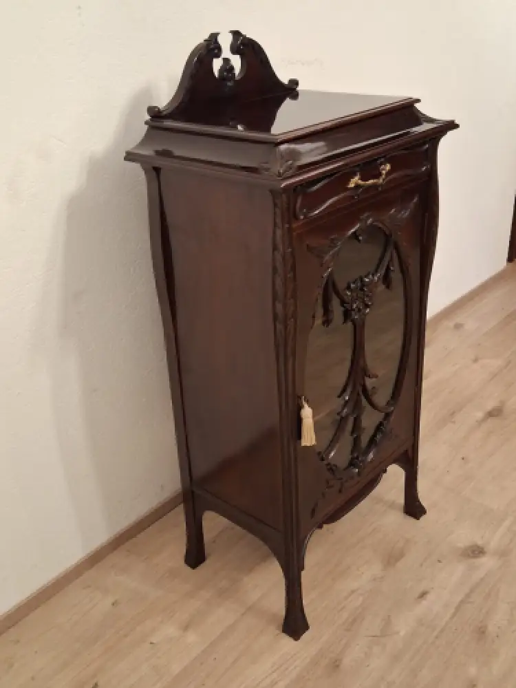 Vitrine  Antik Jugendstil  ca. 19 Jh. 3