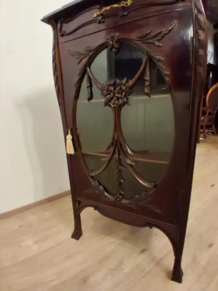 Vitrine  Antik Jugendstil  ca. 19 Jh. 5