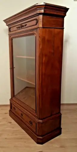 Vitrine Bibolotheksschrank Bücherschrank Antik ca. 1870 Jh. Louis Philipp