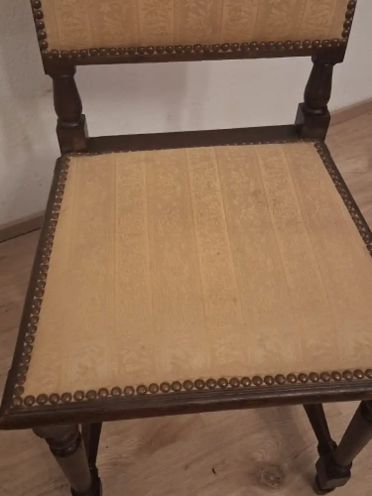 2 Esszimmerstühle Küchenstühle Wohnzimmerstühle Antik um 1900 Jh. 11