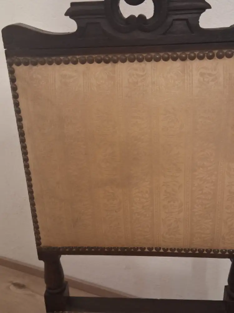 2 Esszimmerstühle Küchenstühle Wohnzimmerstühle Antik um 1900 Jh. 15