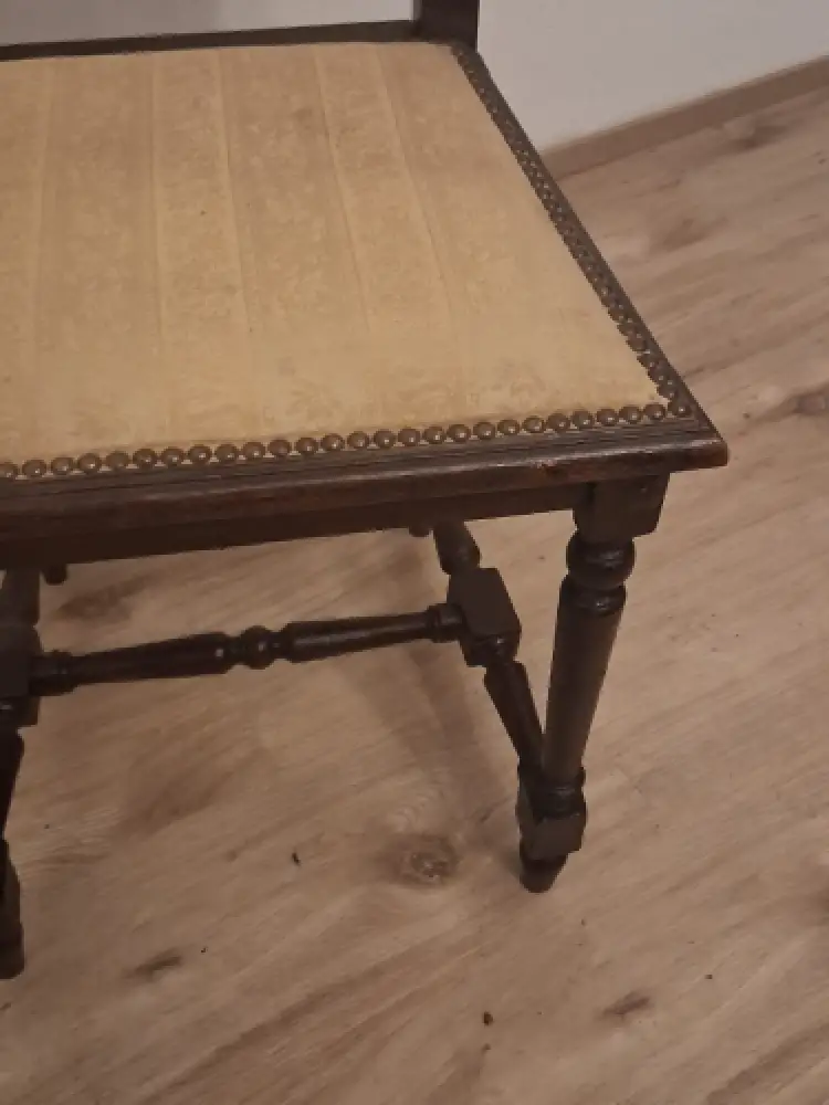 2 Esszimmerstühle Küchenstühle Wohnzimmerstühle Antik um 1900 Jh. 7