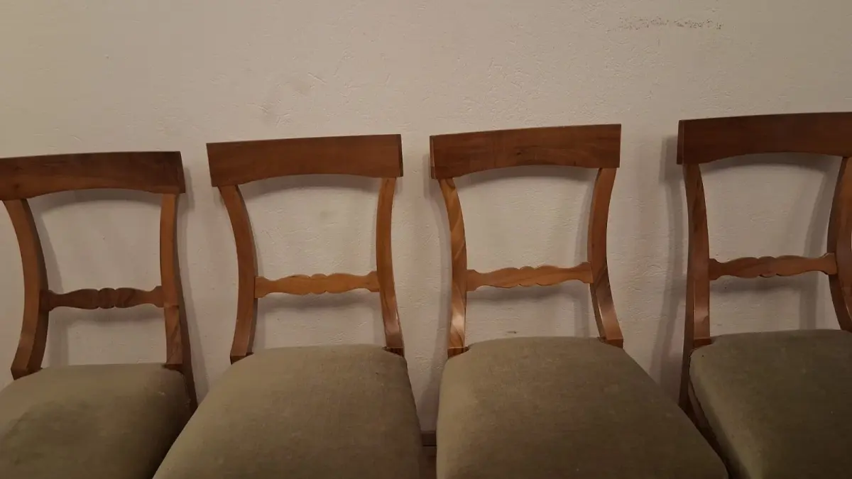4 Biedermeier Stühle Esszimmerstühle Stil  Antik ca. 1900 Jh. 4