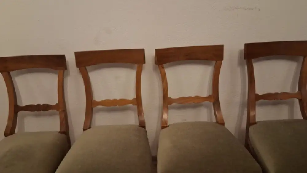 4 Biedermeier Stühle Esszimmerstühle Stil  Antik ca. 1900 Jh. 4