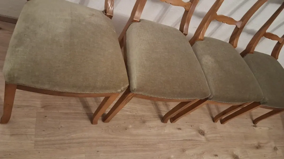4 Biedermeier Stühle Esszimmerstühle Stil  Antik ca. 1900 Jh. 6