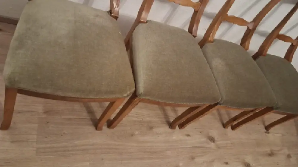 4 Biedermeier Stühle Esszimmerstühle Stil  Antik ca. 1900 Jh. 6