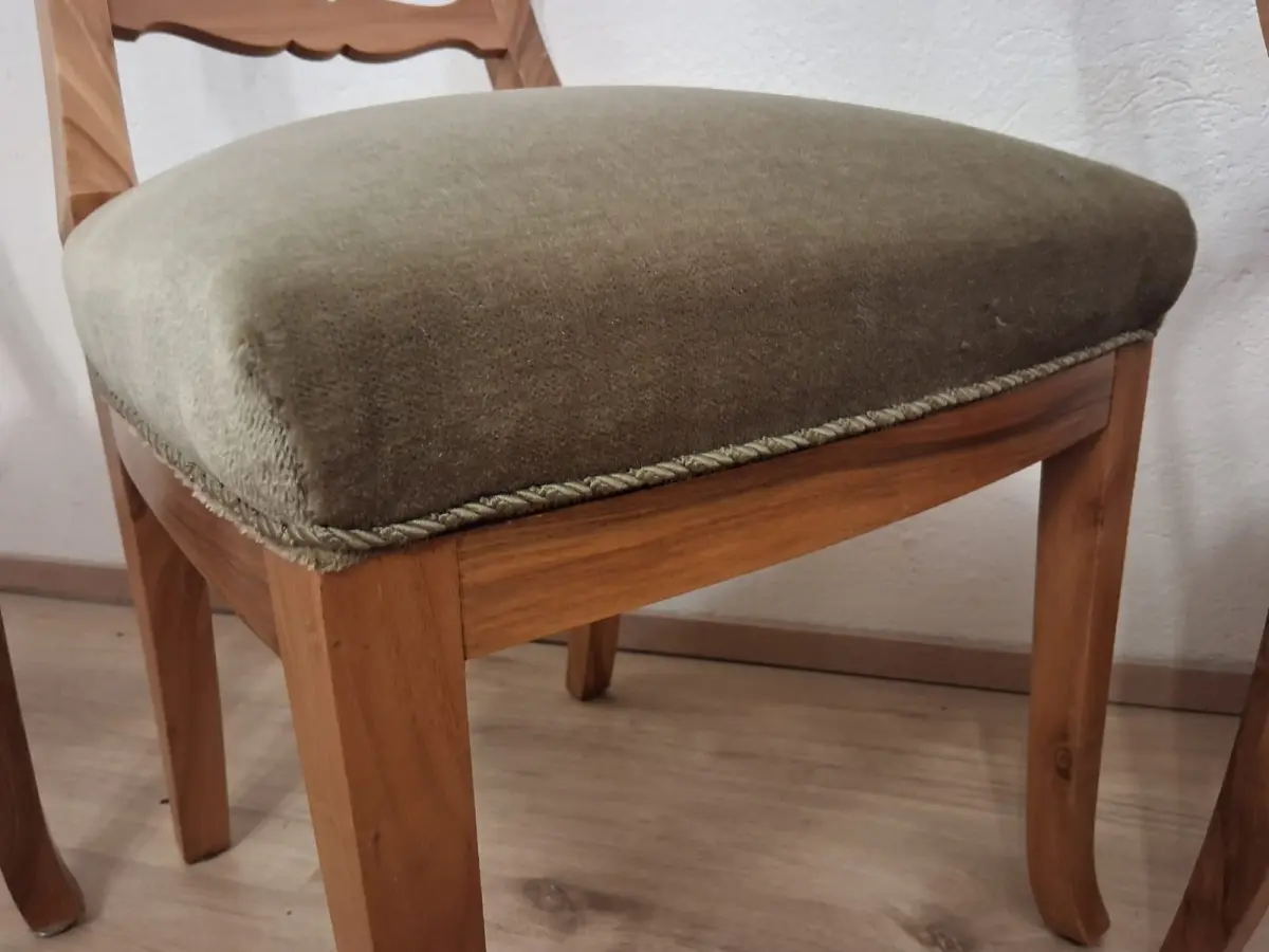 4 Biedermeier Stühle Esszimmerstühle Stil  Antik ca. 1900 Jh. 8