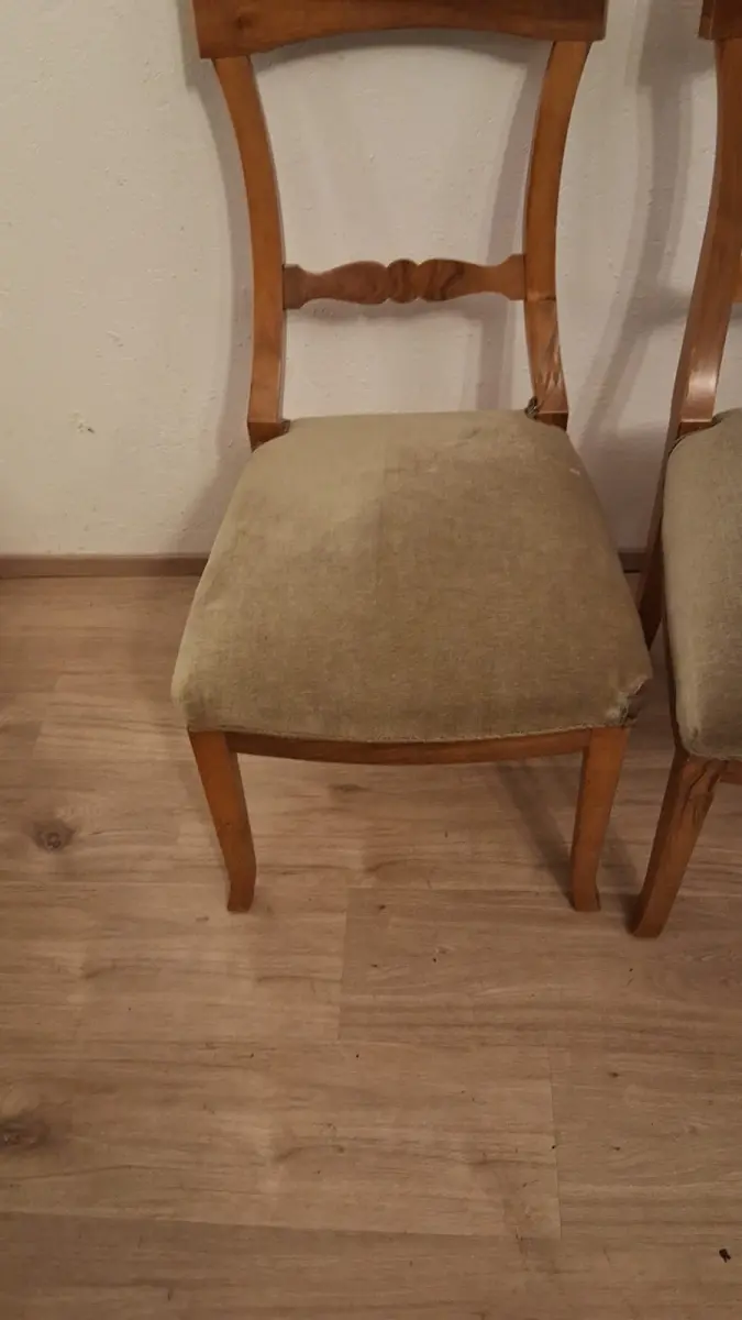 4 Biedermeier Stühle Esszimmerstühle Stil  Antik ca. 1900 Jh. 9