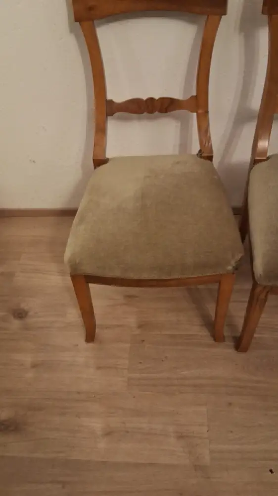 4 Biedermeier Stühle Esszimmerstühle Stil  Antik ca. 1900 Jh. 9