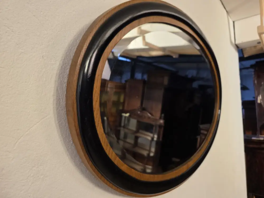 Spiegel Wandspiegel Flurspiegel Facettenschliff Oval Alt Massiv Antik ca. 1900h 4