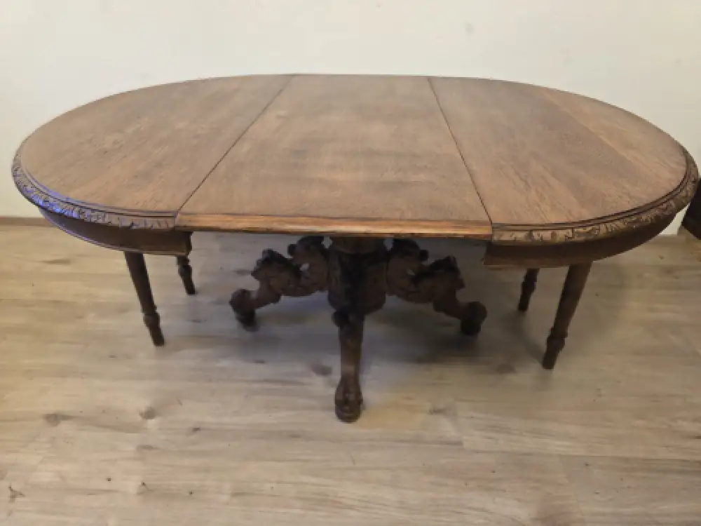 Esstisch Küchentisch Kulissentisch Ausziehbar antik ca 19 Jhd. 1