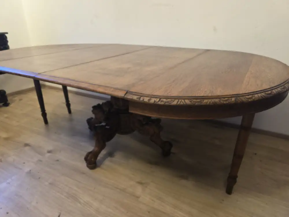 Esstisch Küchentisch Kulissentisch Ausziehbar antik ca 19 Jhd. 3