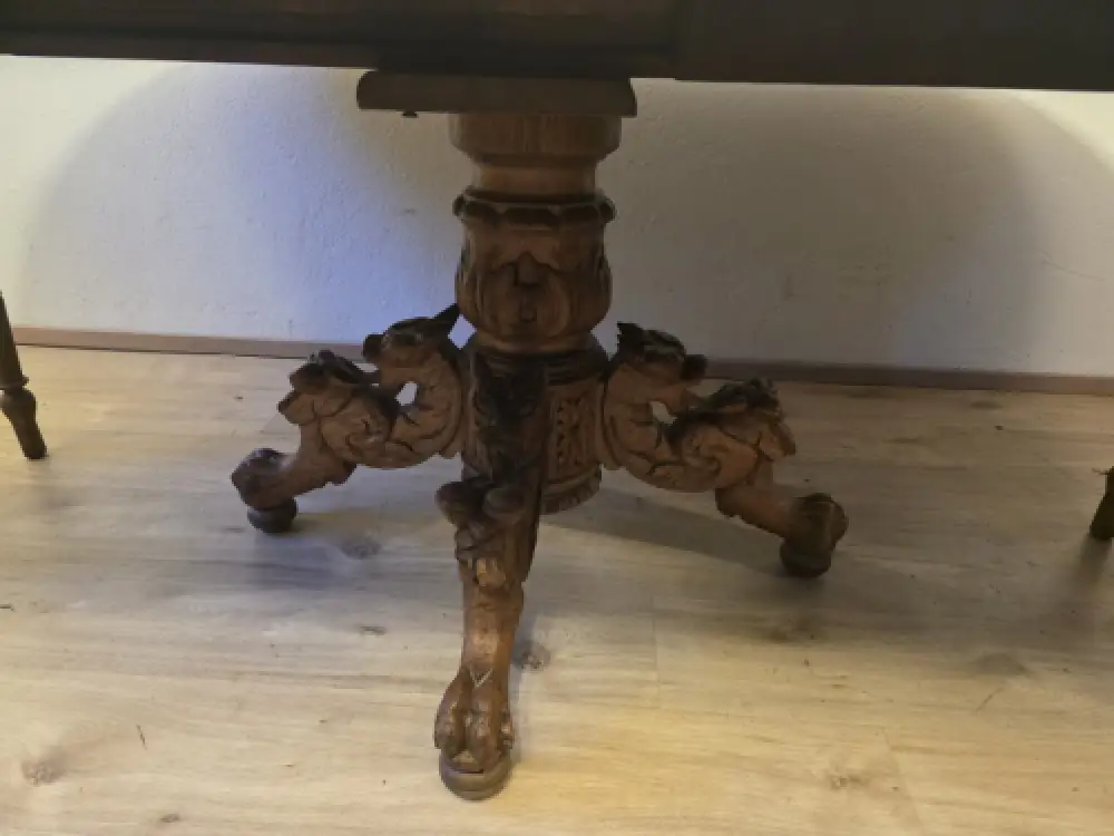 Esstisch Küchentisch Kulissentisch Ausziehbar antik ca 19 Jhd. 8