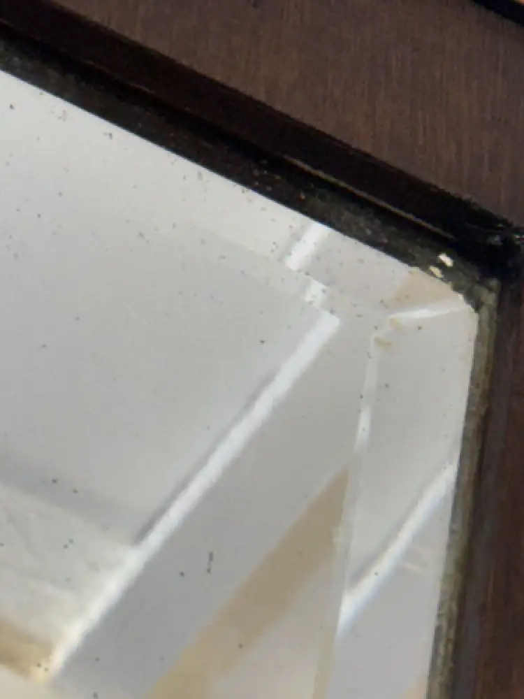 Spiegel Wandspiegel Flurspiegel Facettenschliff Alt Massiv Antik ca. 1900h 7